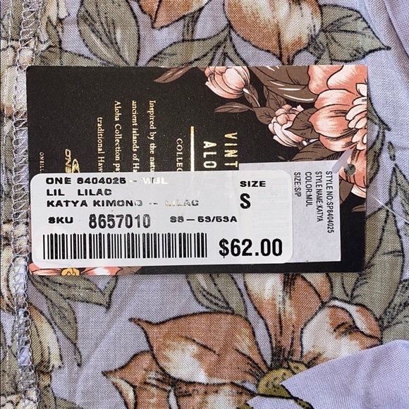 🌺 O'Neill Katya Kimono in Lilac - Picture 9 of 9